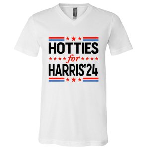 Hotties For Harris Hotties For Kamala Harris 2024 V-Neck T-Shirt