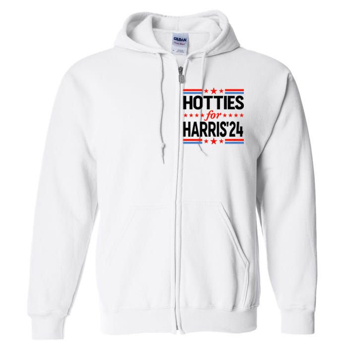 Hotties For Harris Hotties For Kamala Harris 2024 Full Zip Hoodie