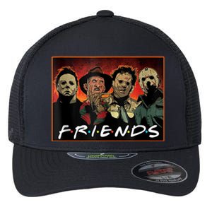 Halloween Friends, Halloween Horror Movies Characters Flexfit Unipanel Trucker Cap