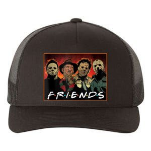 Halloween Friends, Halloween Horror Movies Characters Yupoong Adult 5-Panel Trucker Hat