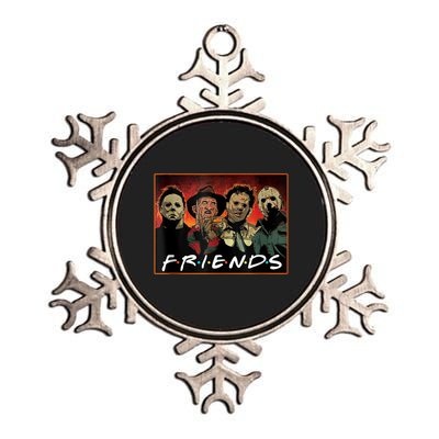 Halloween Friends, Halloween Horror Movies Characters Metallic Star Ornament