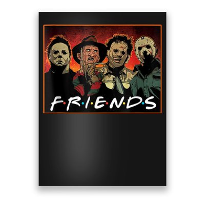 Halloween Friends, Halloween Horror Movies Characters Poster