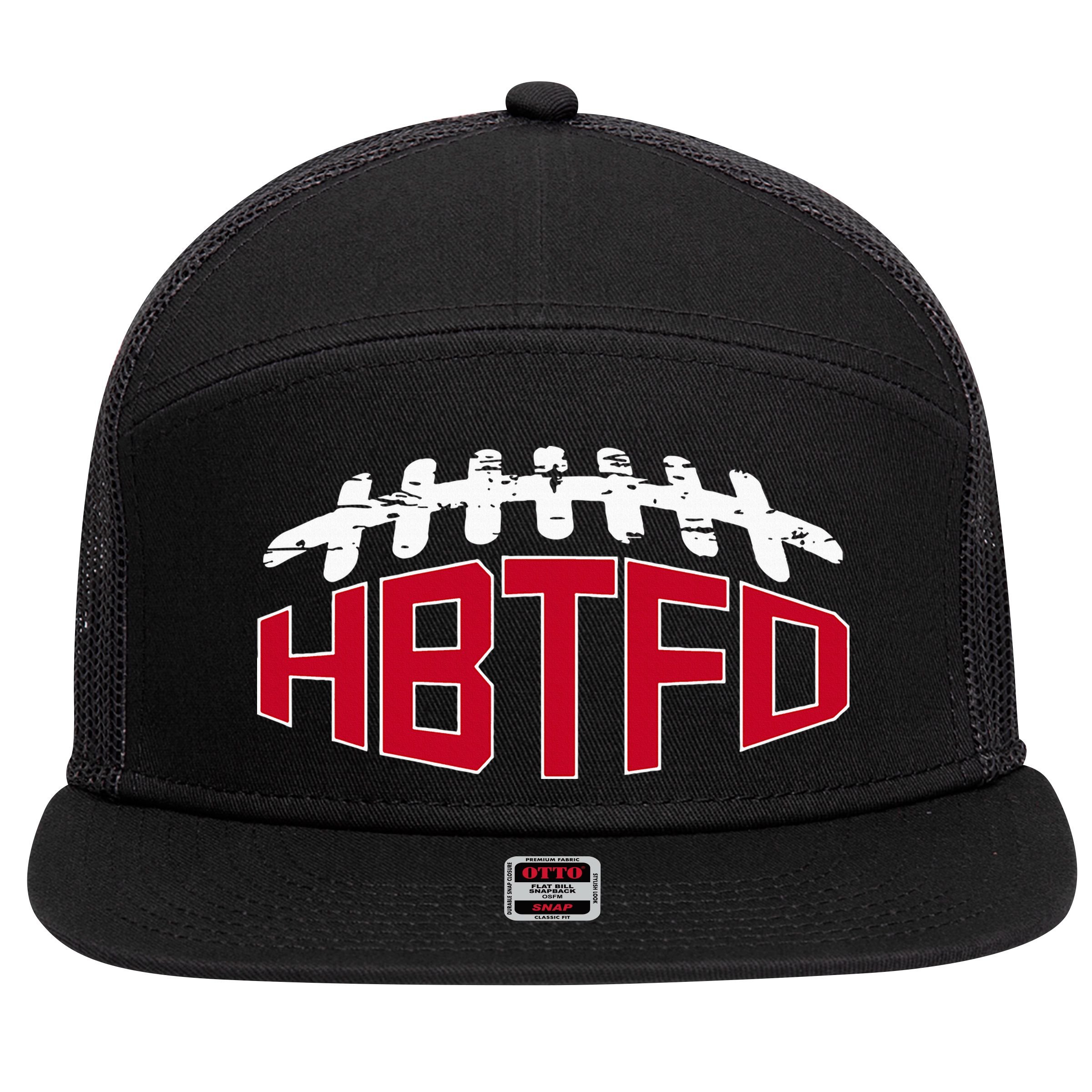 Hbtfd! Football 7 Panel Mesh Trucker Snapback Hat