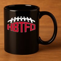 Hbtfd! Football 11oz C Handle Ceramic Mug