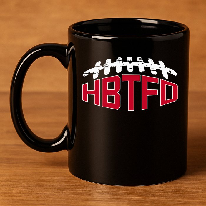 Hbtfd! Football 11oz C Handle Ceramic Mug