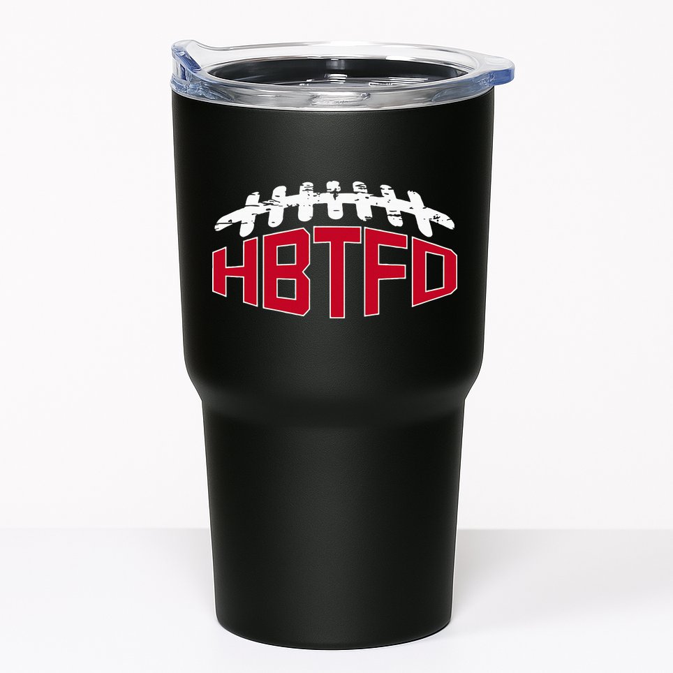 Hbtfd! Football Tumbler