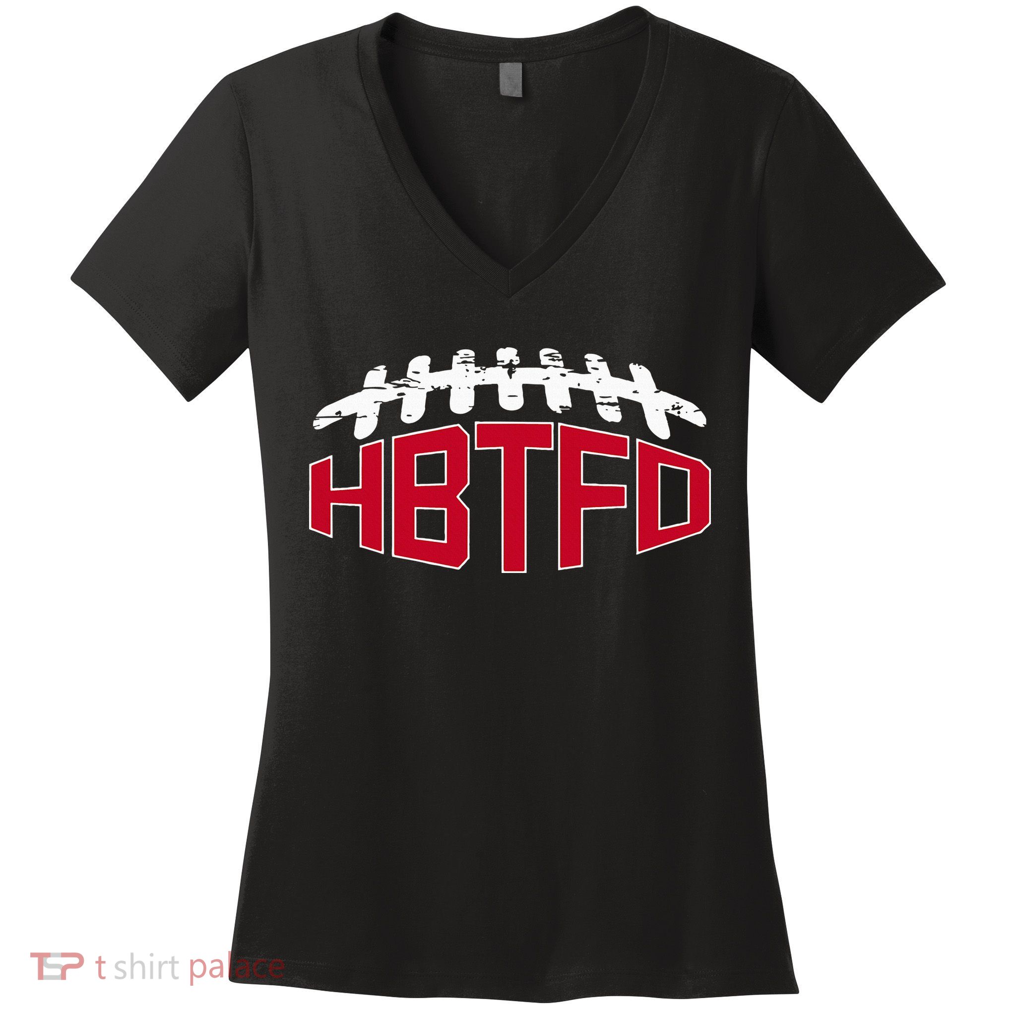 Hbtfd! Football Women's V-Neck T-Shirt