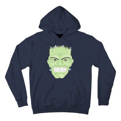 Halloween Frankenstein Head Terrifyingly Green Snarling Head Tall Hoodie