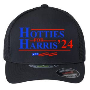 Hotties For Harris Flexfit Unipanel Trucker Cap