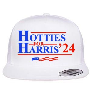 Hotties For Harris Flat Bill Trucker Hat