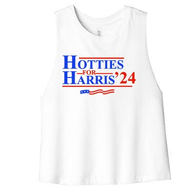 Hotties For Harris Women's Racerback Cropped Tank