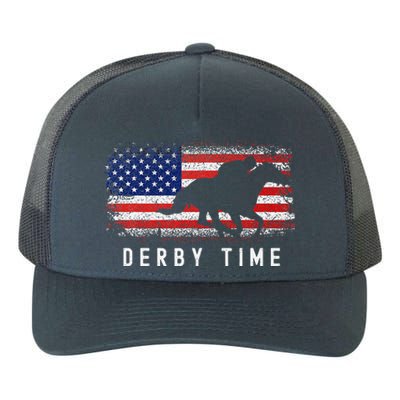 Horse Funny Horses Derby Time Horse Racing Yupoong Adult 5-Panel Trucker Hat