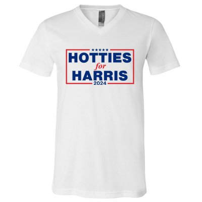 Hotties For Harris V-Neck T-Shirt