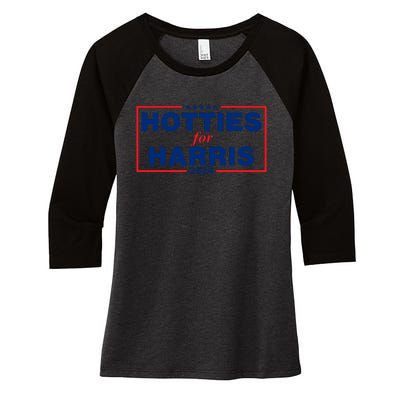 Hotties For Harris Women's Tri-Blend 3/4-Sleeve Raglan Shirt