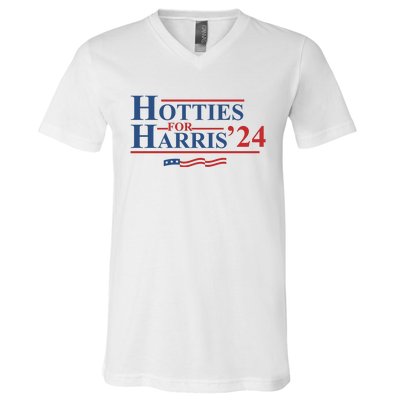 Hotties For Harris V-Neck T-Shirt