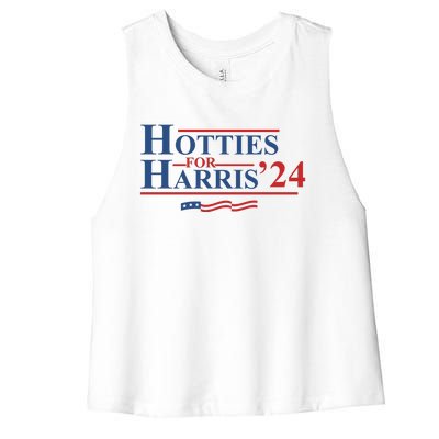 Hotties For Harris Women's Racerback Cropped Tank