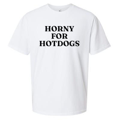 Horny For Hotdogs Sueded Cloud Jersey T-Shirt