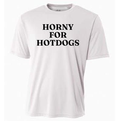 Horny For Hotdogs Cooling Performance Crew T-Shirt