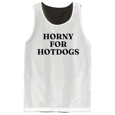 Horny For Hotdogs Mesh Reversible Basketball Jersey Tank