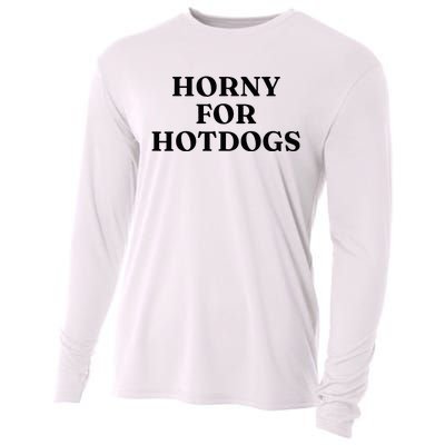 Horny For Hotdogs Cooling Performance Long Sleeve Crew