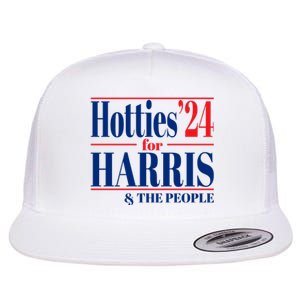 Hotties For Harris Flat Bill Trucker Hat