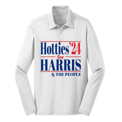 Hotties For Harris Silk Touch Performance Long Sleeve Polo