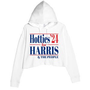 Hotties For Harris Crop Fleece Hoodie