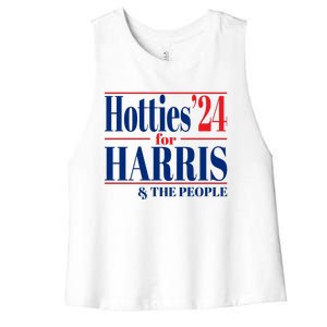 Hotties For Harris Women's Racerback Cropped Tank