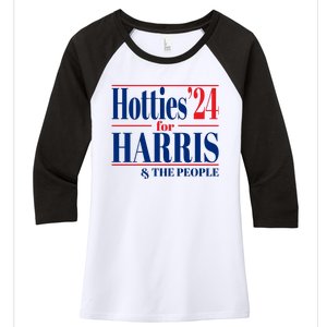 Hotties For Harris Women's Tri-Blend 3/4-Sleeve Raglan Shirt