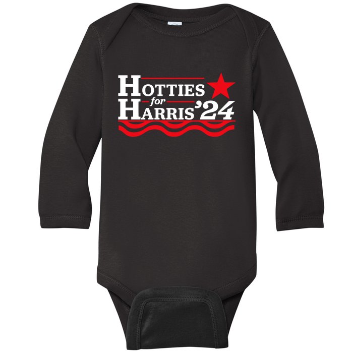 Hotties For Harris Baby Long Sleeve Bodysuit