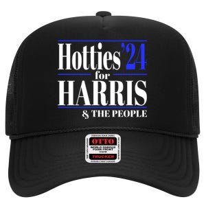 Hotties For Harris High Crown Mesh Back Trucker Hat