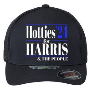 Hotties For Harris Flexfit Unipanel Trucker Cap