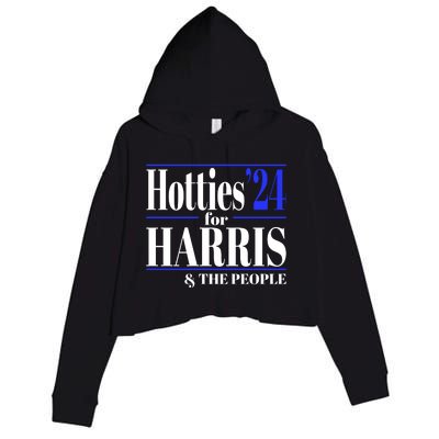 Hotties For Harris Crop Fleece Hoodie