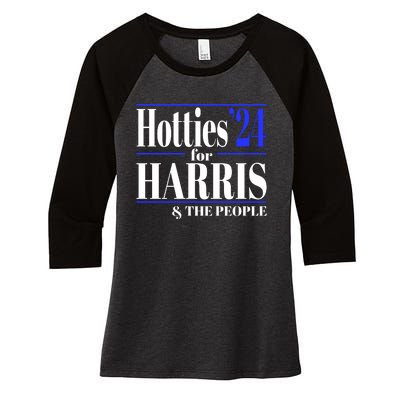 Hotties For Harris Women's Tri-Blend 3/4-Sleeve Raglan Shirt