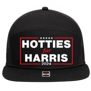 Hotties For Harris 7 Panel Mesh Trucker Snapback Hat