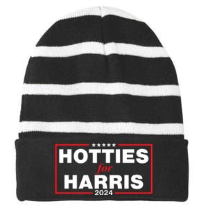 Hotties For Harris Striped Beanie with Solid Band