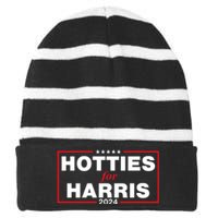 Hotties For Harris Striped Beanie with Solid Band