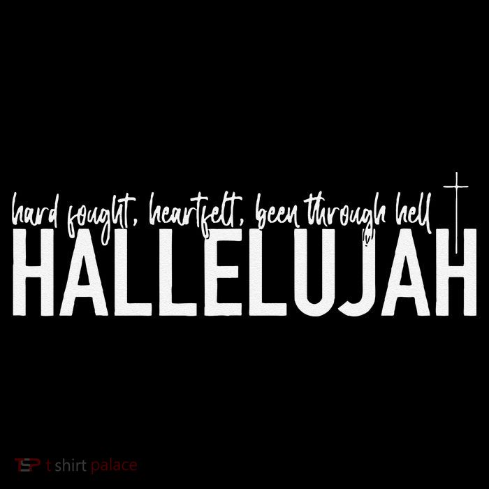 Hard Fought Heartfelt Been Through Hell Hallelujah Christian Drawstring Bag