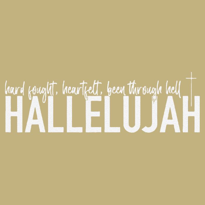 Hard Fought Heartfelt Been Through Hell Hallelujah Christian Cooling Performance Crew T-Shirt