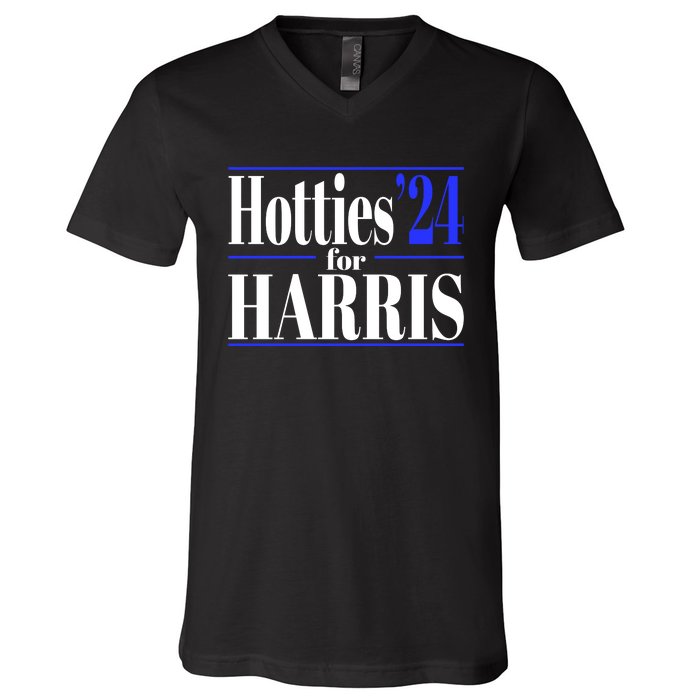 Hotties For Harris V-Neck T-Shirt