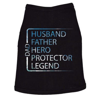 Husband Father Hero Protector Legend Father Day Dad Doggie Tank