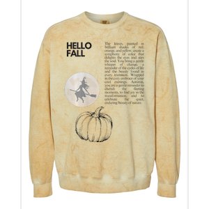 Hello Fall Colorblast Crewneck Sweatshirt