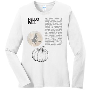 Hello Fall Ladies Long Sleeve Shirt