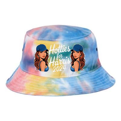 Hotties For Harris 2024 Election Political Statet Tie Dye Newport Bucket Hat