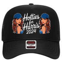 Hotties For Harris 2024 Election Political Statet High Crown Mesh Back Trucker Hat