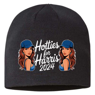 Hotties For Harris 2024 Election Political Statet Sustainable Beanie