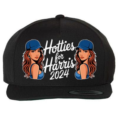 Hotties For Harris 2024 Election Political Statet Wool Snapback Cap