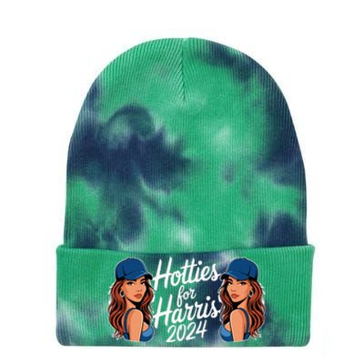 Hotties For Harris 2024 Election Political Statet Tie Dye 12in Knit Beanie