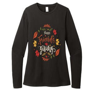 Happy Friendsgiving Happy Thanksgiving Turkey Womens CVC Long Sleeve Shirt