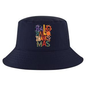 Hallothanksmas Funny Halloween Thanksgiving Christmas Cool Comfort Performance Bucket Hat